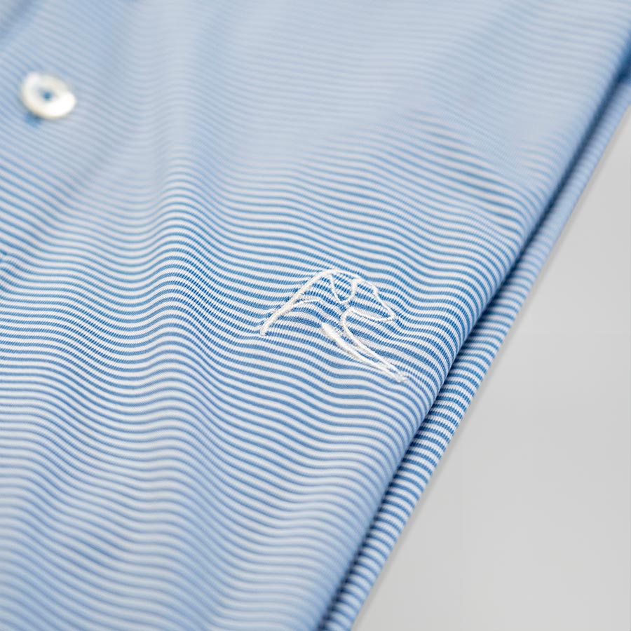 Rhoback Performance Polo - The Crispy Stripe